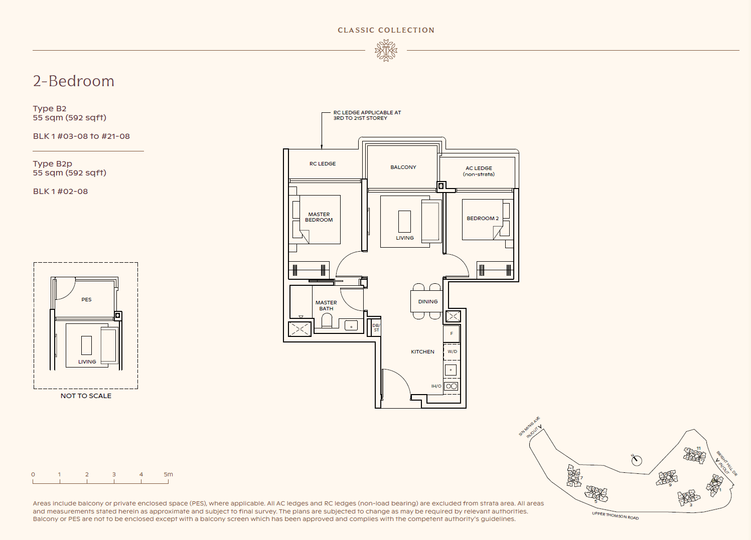 Thomson Reserve 2 Bedroom Floor Plan 4