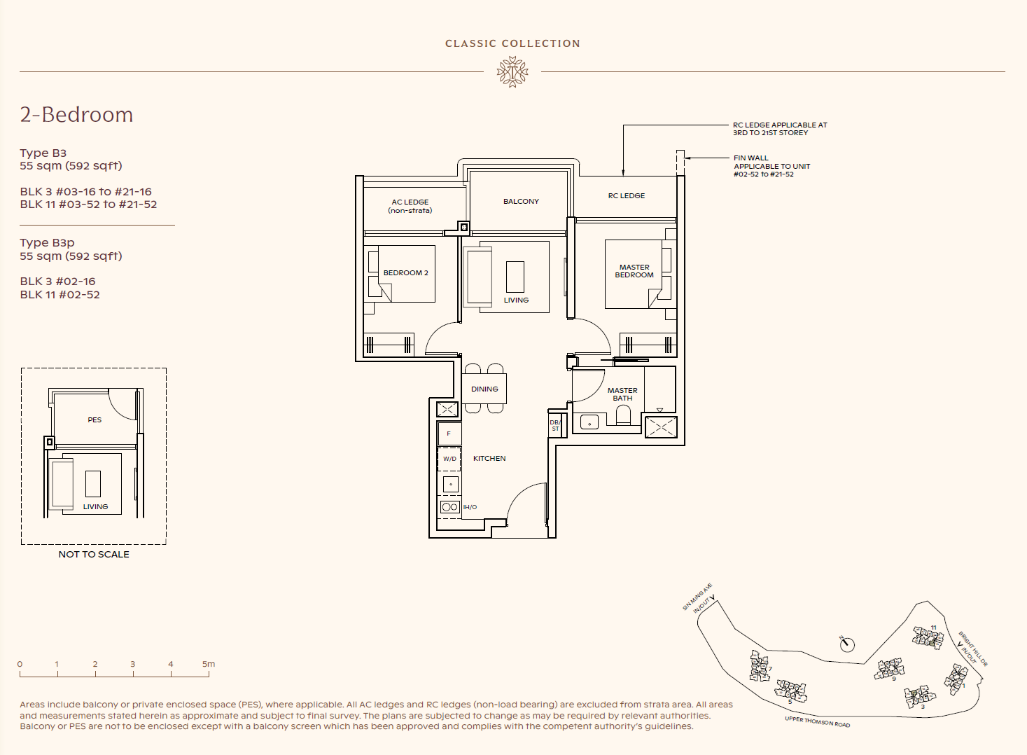 Thomson Reserve 2 Bedroom Floor Plan 5