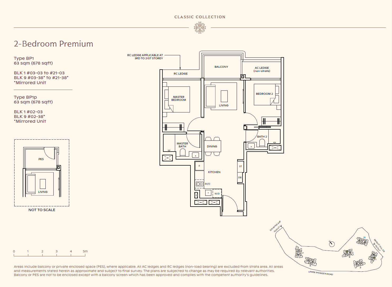 Thomson Reserve 2 Bedroom Floor Plan 7